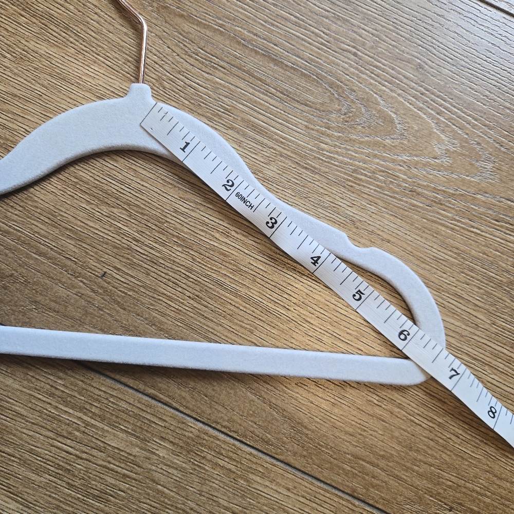 30 Premium Kids Velvet Hangers with Copper/Rose Gold 360 Swivle Hooks White - Picture 8 of 9